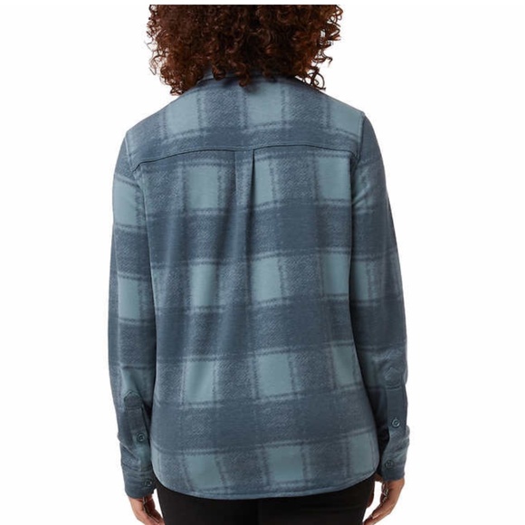 32 Degrees Ladies' Cozy Knit Button-Up Shirt - Picture 2 of 5